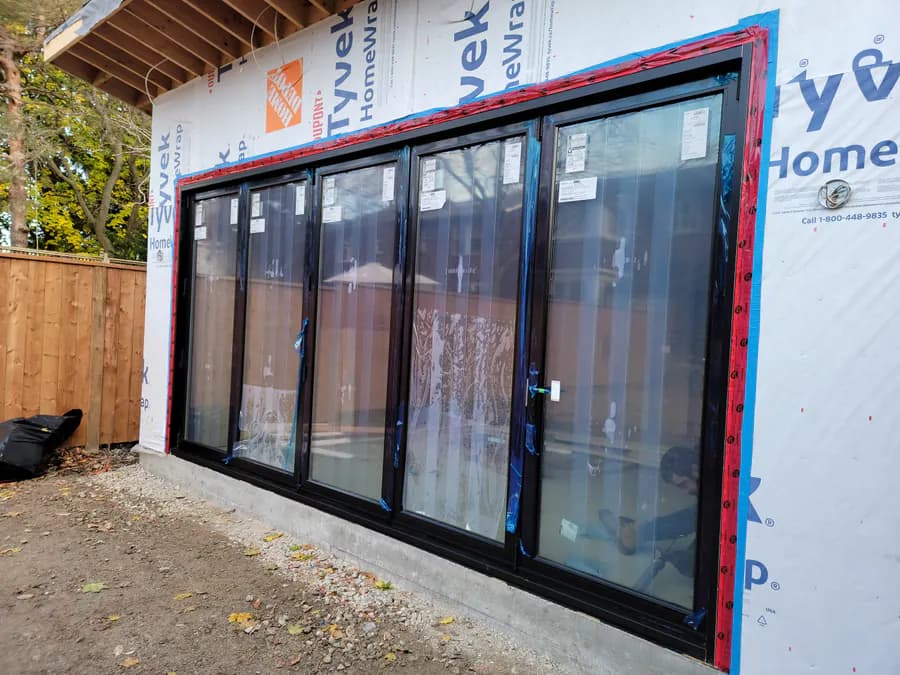 Completed Better View patio door and large-opening project