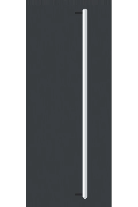 Full-height pull on an aluminum entry door