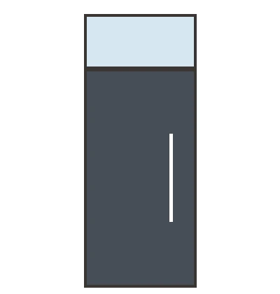 Transom entry door layout drawing