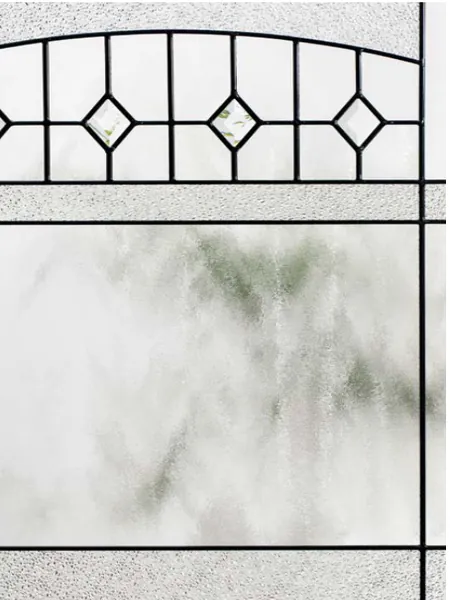 Diamonds decorative glass