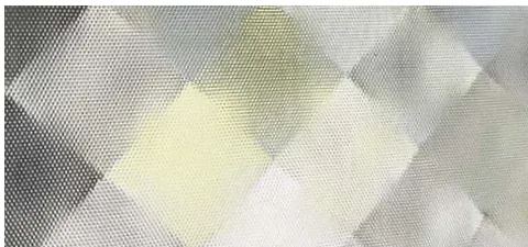 Soft diamond textured glass