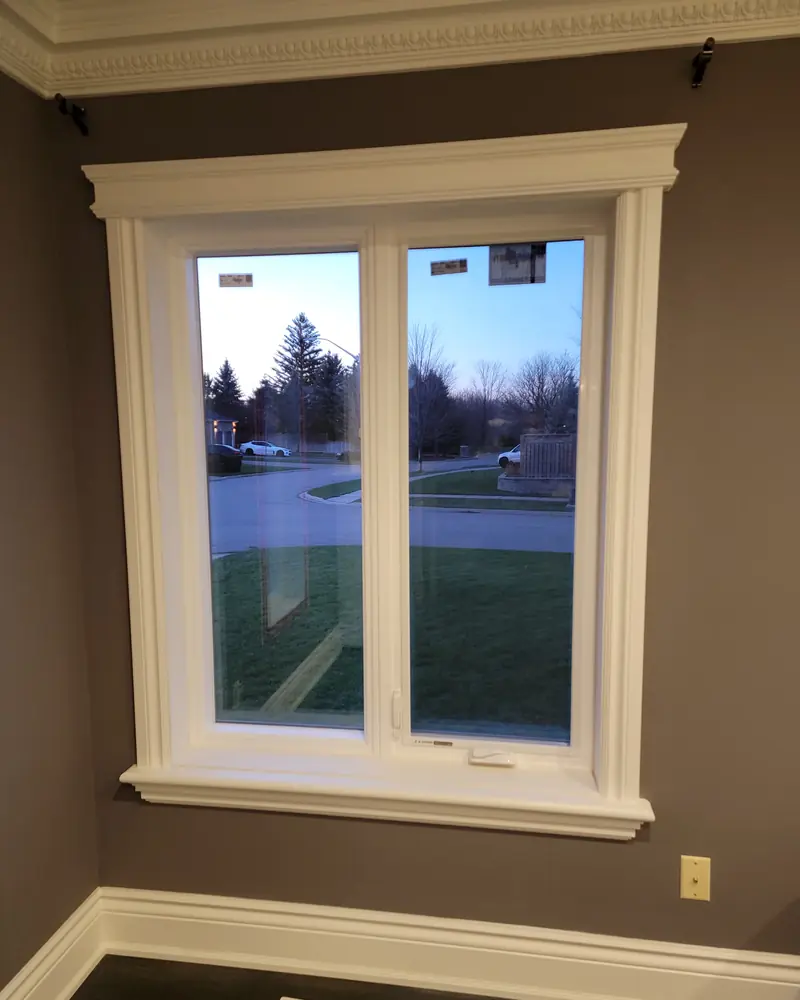 White windows, inside view
